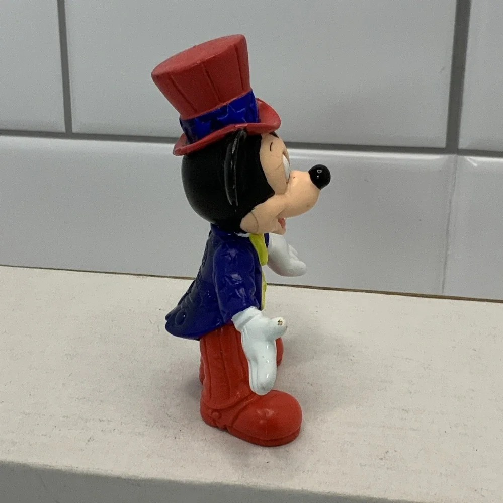 Vintage Disney Mickey Mouse Posable Movable Ringmaster Patriotic Epcot‎ Figure